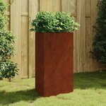 vidaXL Jardinière 50x43x75 cm acier corten
