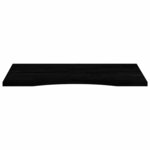 vidaXL Dessus de bureau marron foncé bois chêne massif rectangulaire