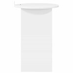 vidaXL Table d'appoint Blanc Ø 39 5 x 55 cm Bois d'ingénierie