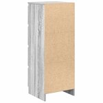 vidaXL Buffet sonoma gris 37 5x35x99 cm bois d'ingénierie