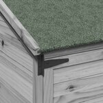 vidaXL Abri de jardin Gris 106 5 x 56 x 176 cm Bois d'ingénierie