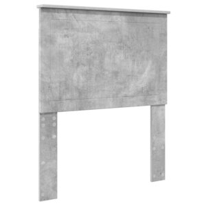 vidaXL Tête de lit avec tête de lit Gris béton 80 cm Bois d'ingénierie