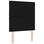 vidaXL Tête de lit LED avec tête de lit Noir 80 cm Cuir synthétique