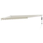 vidaXL Auvent rétractable automatique crème 4x3 m