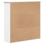 vidaXL Armoire avec portes vitrées BODO blanc bois de pin massif
