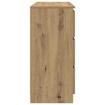 vidaXL Buffet chêne artisanal 100x35x76 cm bois d'ingénierie