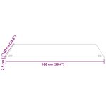vidaXL Dessus de bureau 100x60x2 5 cm bois massif de pin