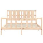 vidaXL Cadre de lit sans matelas 160x200 cm bois massif de pin