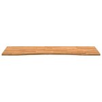 vidaXL Dessus de bureau marron clair bois chêne massif rectangulaire