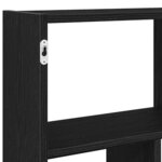 vidaXL Étagère cube murale 12 compartiments noir bois d'ingénierie