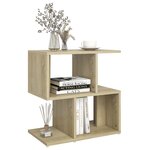 vidaXL Tables de chevet 2Pièces chêne sonoma 50x30x51 5cm bois ingénierie