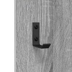 vidaXL Porte-manteau mural Montage mural Sonoma gris 96 x 1 5 x 90 cm