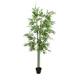 vidaXL Arbre en Bambou Artificiel 2 pièces Vert 60 x 18 x 190 cm
