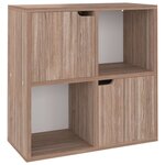 vidaXL Bibliothèque Chêne Sonoma gris 60x27 5x59 5cm Bois d’ingénierie
