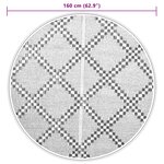 vidaXL Tapis d'extérieur ARAKIL marron Ø160 cm PP
