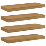 vidaXL Étagère Murale 4 Pièces Beige 50 x 23 x 4 cm Bois d'ingénierie