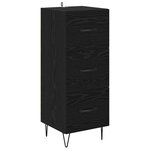 vidaXL Buffet Chêne noir 34 x 34 5 x 90 cm Bois d'ingénierie