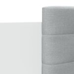 vidaXL Cadre de lit avec tête de lit et lumières LED blanc 90x190 cm