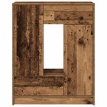 vidaXL Buffet avec tiroirs et portes vieux bois 73x31x90 cm