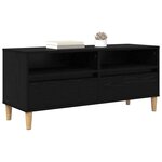 vidaXL Meuble TV Chêne noir 100 x 34 5 x 44 5 cm Bois d'ingénierie