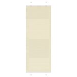 vidaXL Store plissé crème 75x200 cm largeur du tissu 74 4 cm polyester