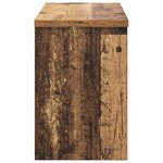 vidaXL Porte-manteau mural avec étagère Bois ancien 50 x 20 x 30 cm