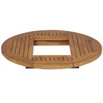 vidaXL Dessus de table de bière Teck 70 cm