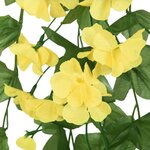 vidaXL Guirlandes de fleurs de Noël 3 Pièces jaune 85 cm