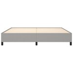 vidaXL Cadre de lit sans matelas gris clair 200x200 cm tissu