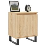 vidaXL Tables de chevet 2Pièces chêne sonoma 40x30x50cm bois d'ingénierie