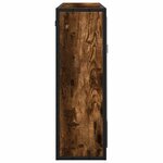 vidaXL Armoire à miroir de salle de bain chêne fumé bois d’ingénierie