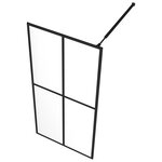 vidaXL Écran de douche Verre trempé transparent 80x195 cm