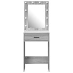 vidaXL Coiffeuse Gris Sonoma 50 x 41 x 135 cm Bois d'ingénierie