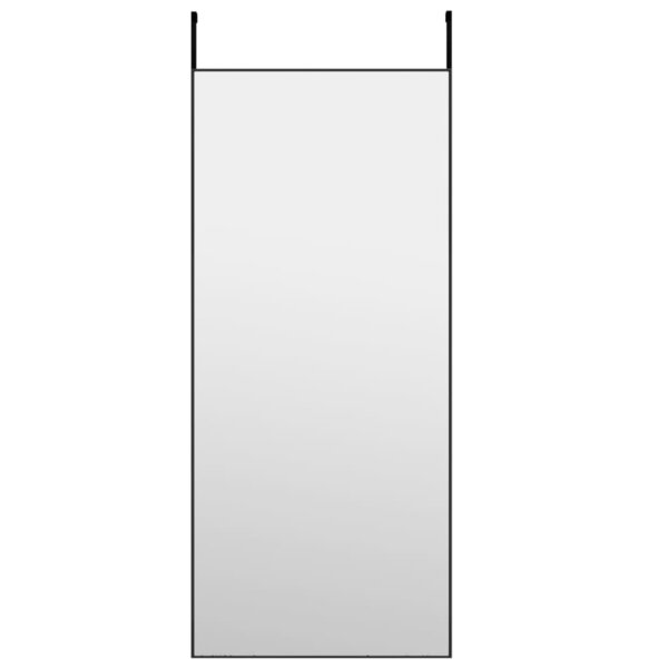 vidaXL Miroir de porte Noir 40x100 cm Verre et aluminium
