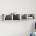 vidaXL Armoire murale gris béton 99x18x16 5 cm bois d'ingénierie