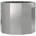 vidaXL Jardinière Argent 60 x 60 x 50 cm Acier inoxydable