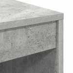 vidaXL Bureau Gris béton 60 x 50 x 76 cm Bois d'ingénierie