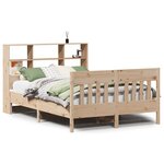 vidaXL Cadre de lit sans matelas 135x190 cm bois de pin massif