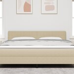 Tête de lit LED vidaXL Simple Design Vert Clair Gris 90 cm en Tissu Côtelé