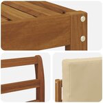 vidaXL Ensemble de canapés d'extérieur 8 Pièces Naturel et Beige