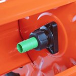 vidaXL Chariot d'enrouleur pour tuyau de 140 m 3/4" acier