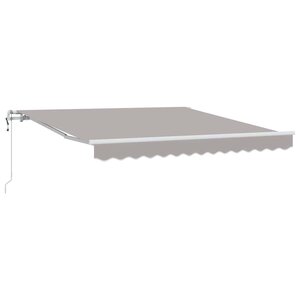 vidaXL Auvent Rétractable 300 x 250 cm Gris clair