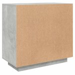 vidaXL Buffet Gris béton 80x40x75 cm Bois d'ingénierie