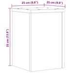 vidaXL Supports pour plantes 2 Pièces chêne artisanal bois d'ingénierie