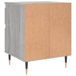 vidaXL Table de chevet sonoma gris 40x35x50 cm bois d’ingénierie