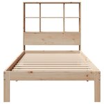 vidaXL Lit bibliothèque sans matelas 90x190 cm bois de pin massif
