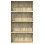 vidaXL Bibliothèque chêne sonoma 80x30x152 cm bois d'ingénierie