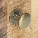 vidaXL Table de chevet 40x30x50 cm Bois de manguier brut