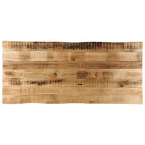 vidaXL Dessus de table bord vivant 140x60x3 8 cm bois de manguier brut