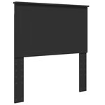 vidaXL Cadre de lit avec tiroir Noir 90 x 190 cm Bois Ingénierie
